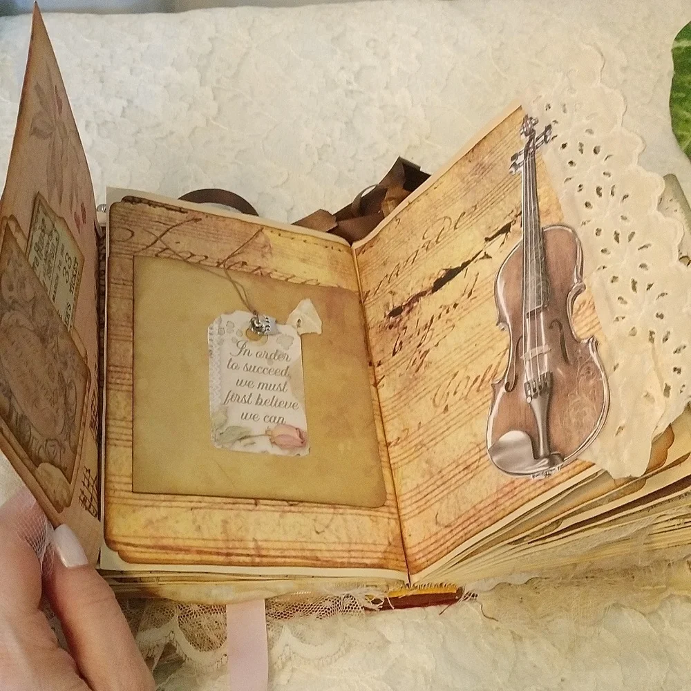 ⚜️ Suite Symphony Vintage Altered Book Junk Journal